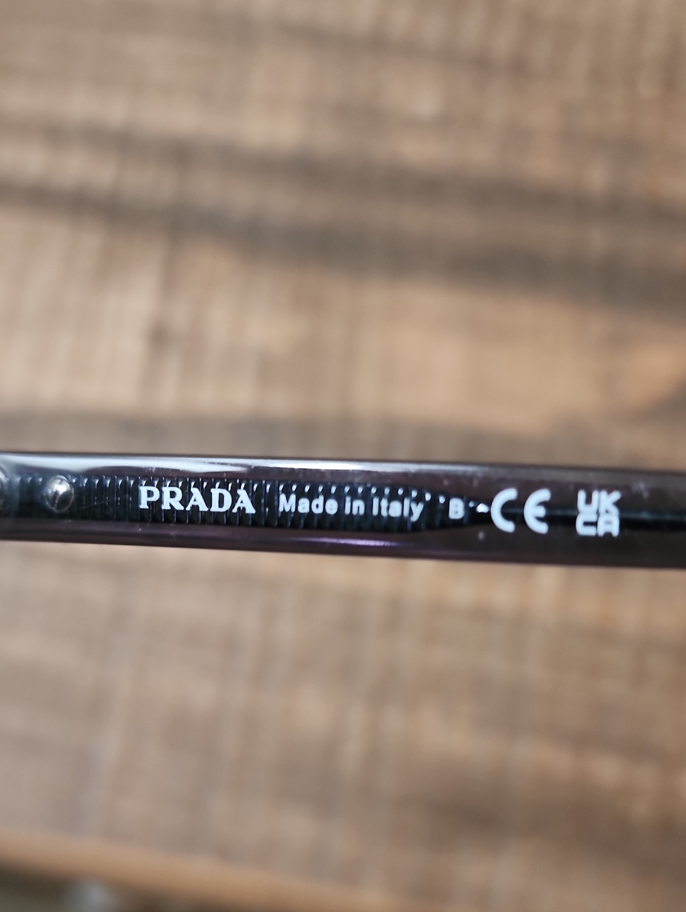 Prada Translucent Gray Black Rectangular Eyeglass Frames Women's Optical - Picture 5 of 5
